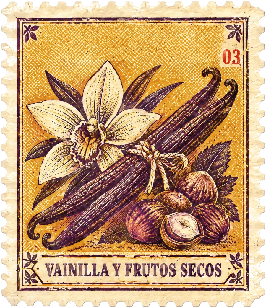 Sello: vainilla y frutos secos