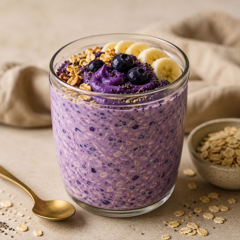 Ube Overnight Oats