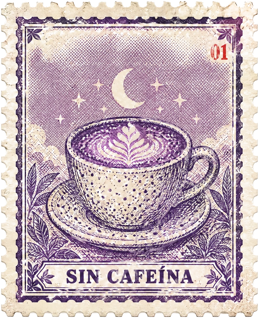 Sello: sin cafeína