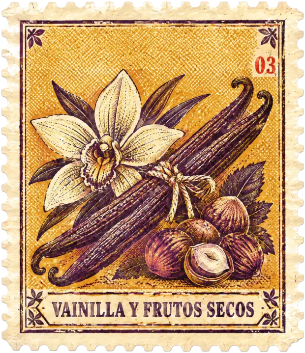 Sello: vainilla y frutos secos